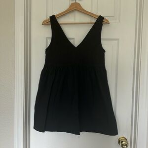 CJLA black mini dress
